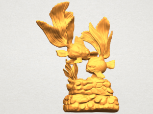 two fish 3D-printmodel