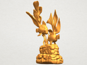 two fish 3D-printmodel