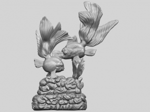 two fish 3D-printmodel