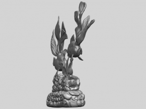 two fish 3D-printmodel