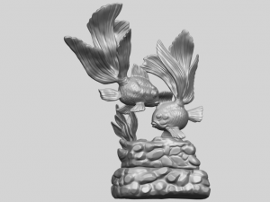two fish 3D-printmodel