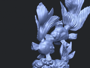 two fish 3D-printmodel