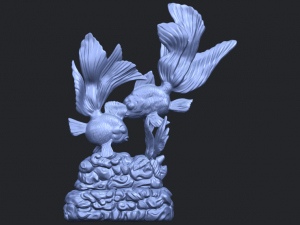 two fish 3D-printmodel