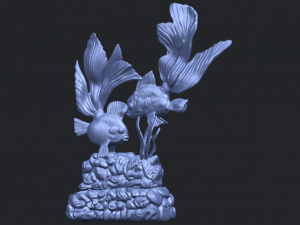 two fish 3D-printmodel