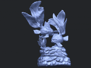 two fish 3D-printmodel
