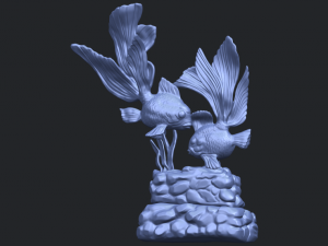 two fish 3D-printmodel