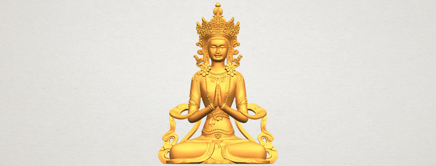 tibet budhha 01 3D Print Model .c4d .max .obj .3ds .fbx .stl .blend 