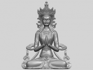 tibet budhha 01 3Dプリントモデル