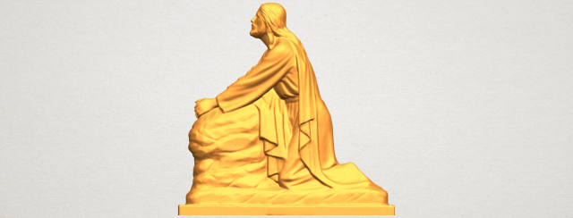 jesus 07 3D 프린트 모델 .c4d .max .obj .3ds .fbx .stl .blend 