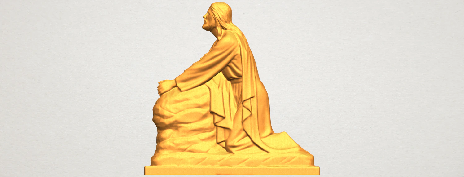 jesus 07 3D Print Model .c4d .max .obj .3ds .fbx .stl .blend 