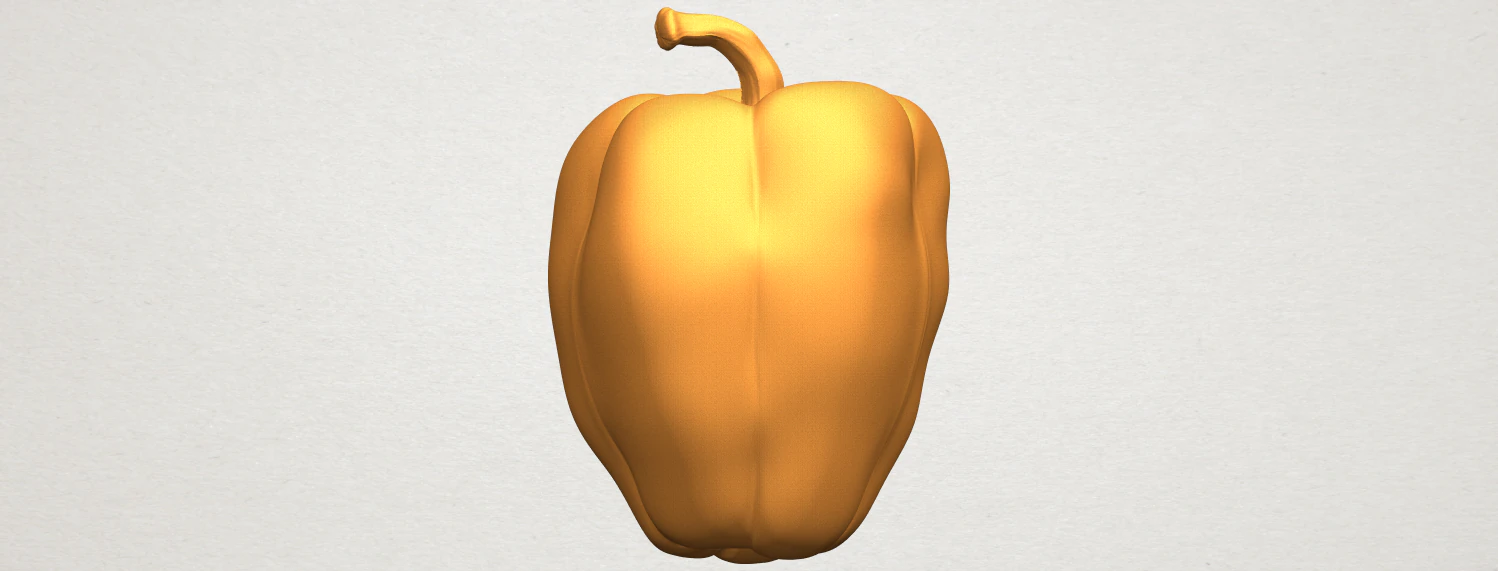 red pepper 3D Print Model .c4d .max .obj .3ds .fbx .stl .blend 