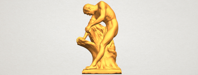 milo of croton 3D Принт Модель .c4d .max .obj .3ds .fbx .stl .blend 
