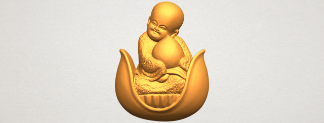 little monk 03 3Dプリントモデル .c4d .max .obj .3ds .fbx .stl .blend 