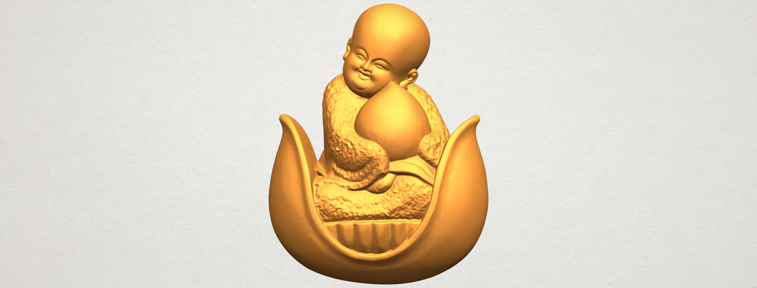 little monk 03 3D Print Model .c4d .max .obj .3ds .fbx .stl .blend