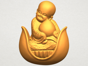 little monk 03 3Dプリントモデル