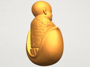 little monk 03 3D Print Model