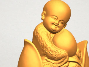little monk 03 3D Print Model