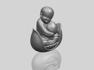 little monk 03 3Dプリントモデル