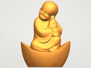 little monk 04 3D Print Model