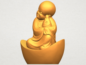 little monk 04 Model Cetak 3D