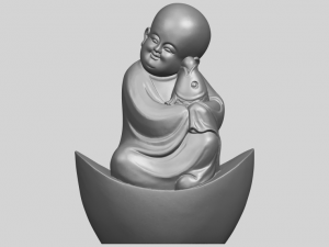 little monk 04 Model Cetak 3D