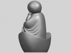 little monk 04 Model Cetak 3D