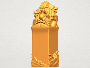 dragon stamp 02 Modello di stampa 3D