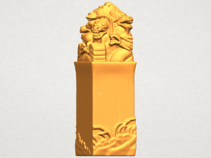 dragon stamp 02 Modello di stampa 3D