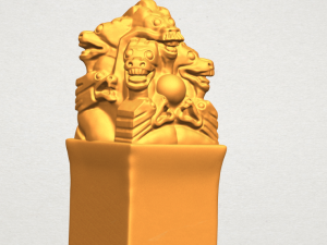 dragon stamp 02 Modello di stampa 3D