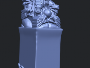 dragon stamp 02 Modello di stampa 3D