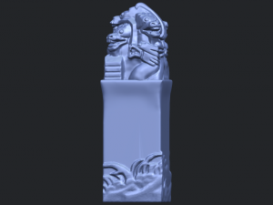 dragon stamp 02 Modello di stampa 3D