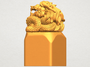 dragon stamp 01 3D 프린트 모델