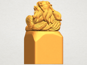 dragon stamp 01 3D-printmodel