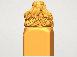 dragon stamp 01 3D Print Model