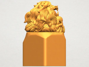 dragon stamp 01 3D Print Model
