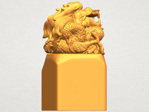 dragon stamp 01 3D-printmodel