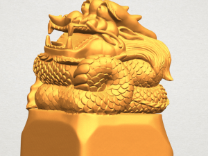 dragon stamp 01 3D-printmodel