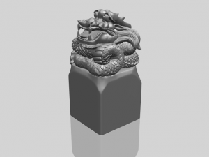 dragon stamp 01 3D-printmodel