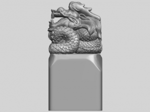 dragon stamp 01 3D-printmodel