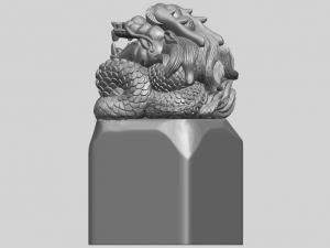 dragon stamp 01 3D-printmodel