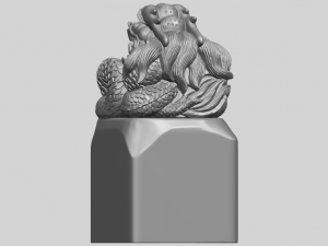 dragon stamp 01 3D-printmodel