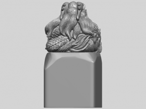 dragon stamp 01 3D-printmodel