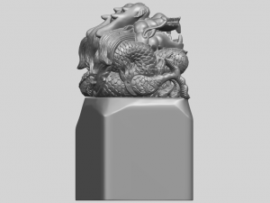 dragon stamp 01 3D-printmodel