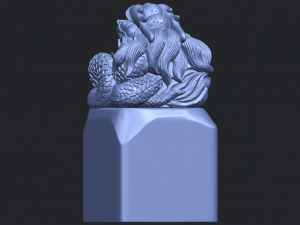 dragon stamp 01 3D-printmodel