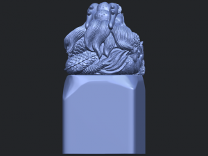 dragon stamp 01 3D-printmodel