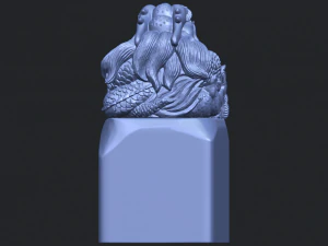 dragon stamp 01 3D Print Model