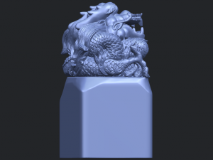 dragon stamp 01 3D-printmodel