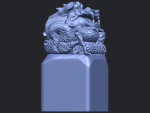 dragon stamp 01 3D-printmodel