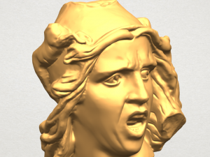 bust of shock Model Cetak 3D