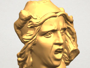 bust of shock 3D Print Model